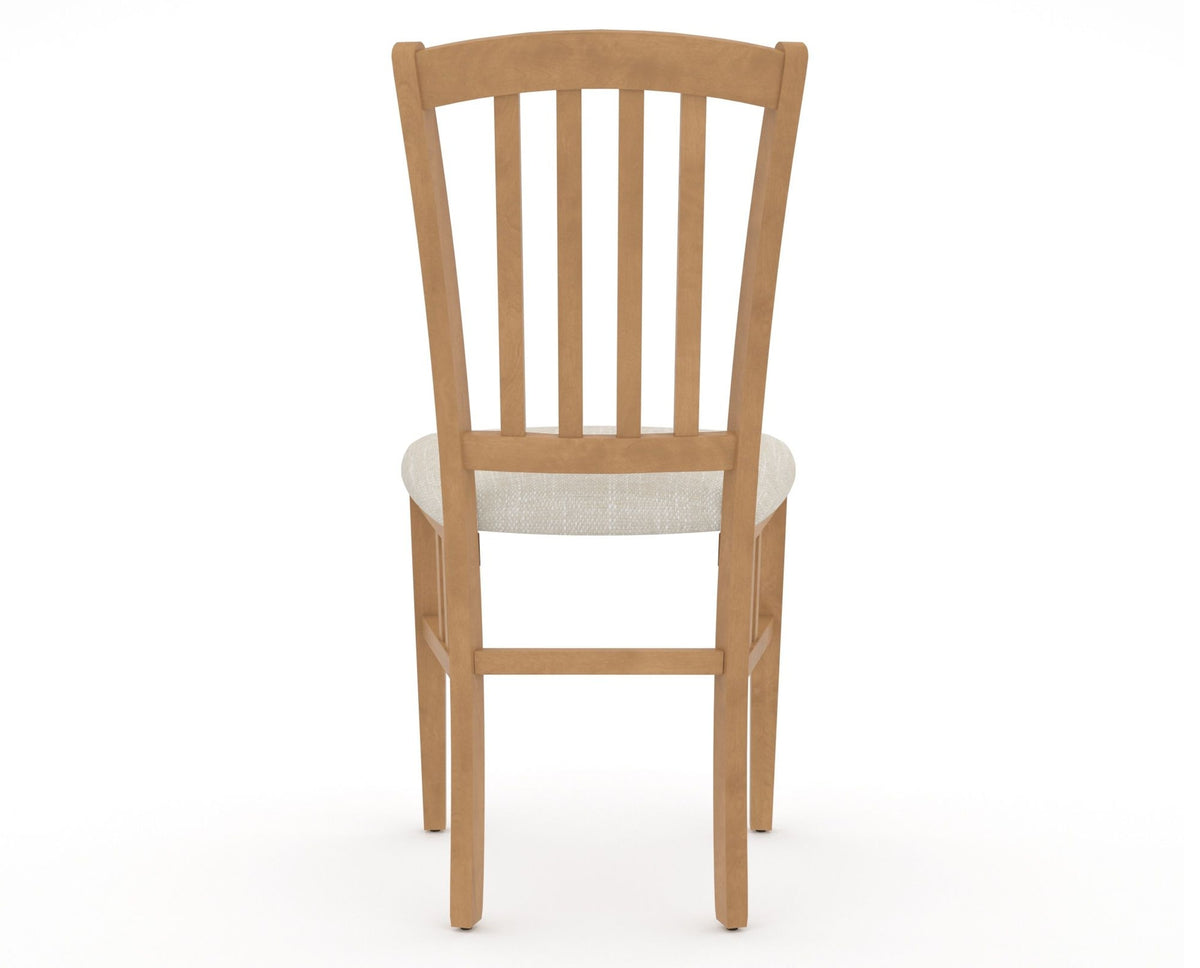 Canadel Dining Chair 0048 in FT InsideOut® and 20 Caramel Washed, back view