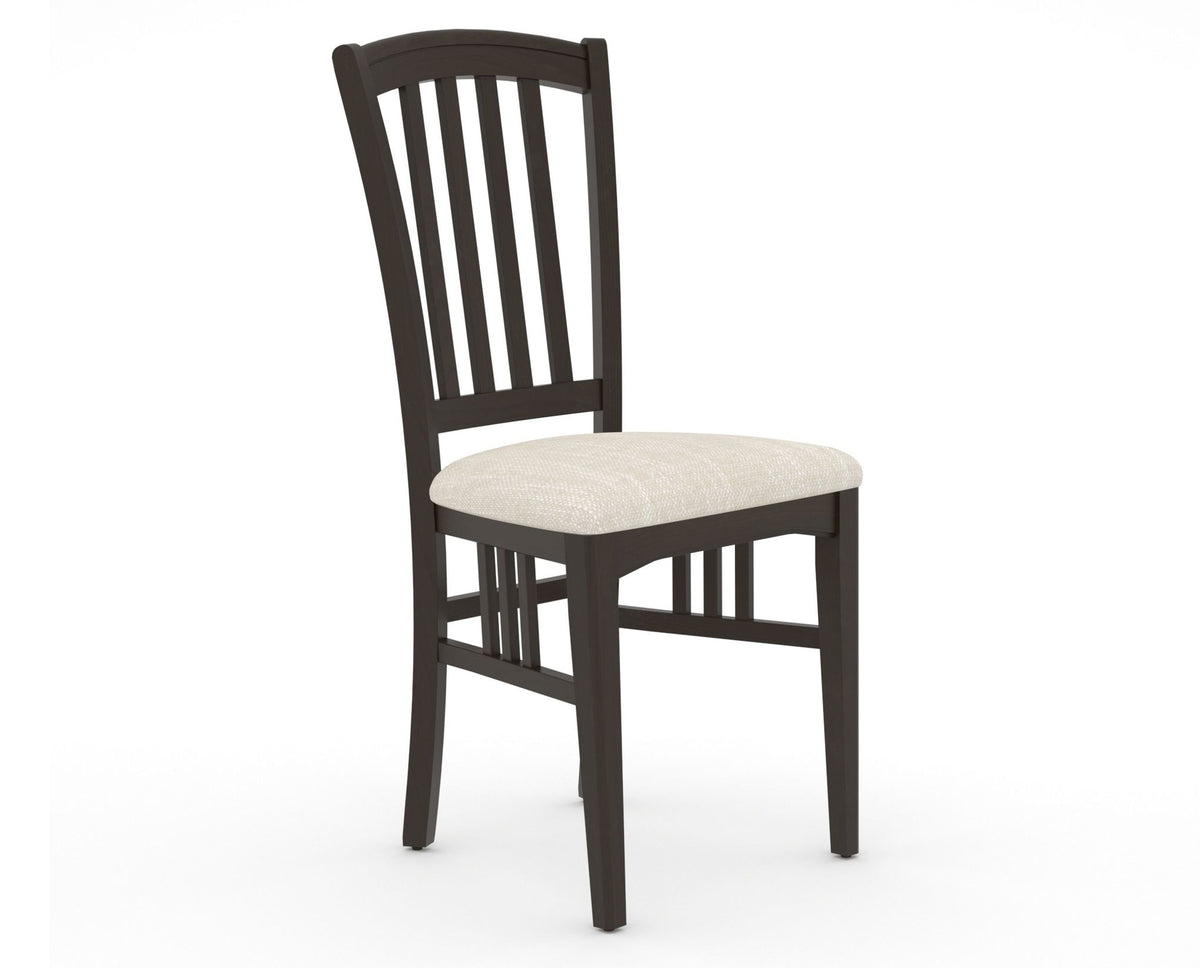 Canadel Dining Chair 0048 in FT InsideOut® and 59 Davy's Grey, three-quarter view