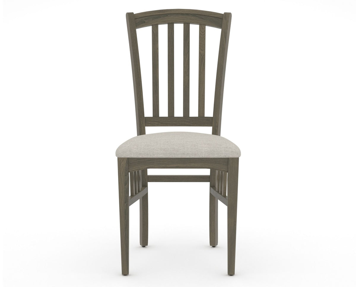 Canadel Dining Chair 0048 in TB Fabric and 08 Shadow, front view