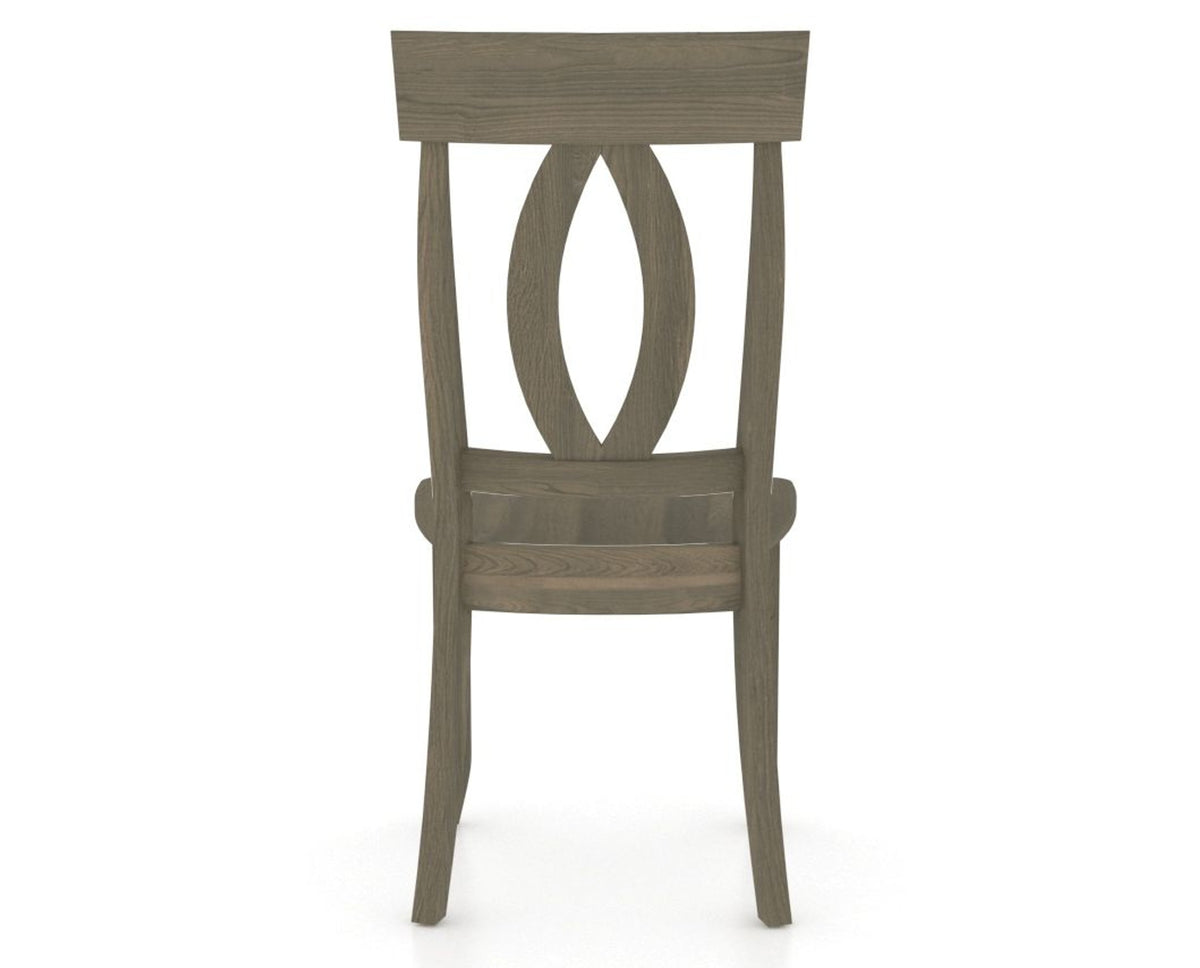 Canadel Eye Dining Chair in Shadow, back view