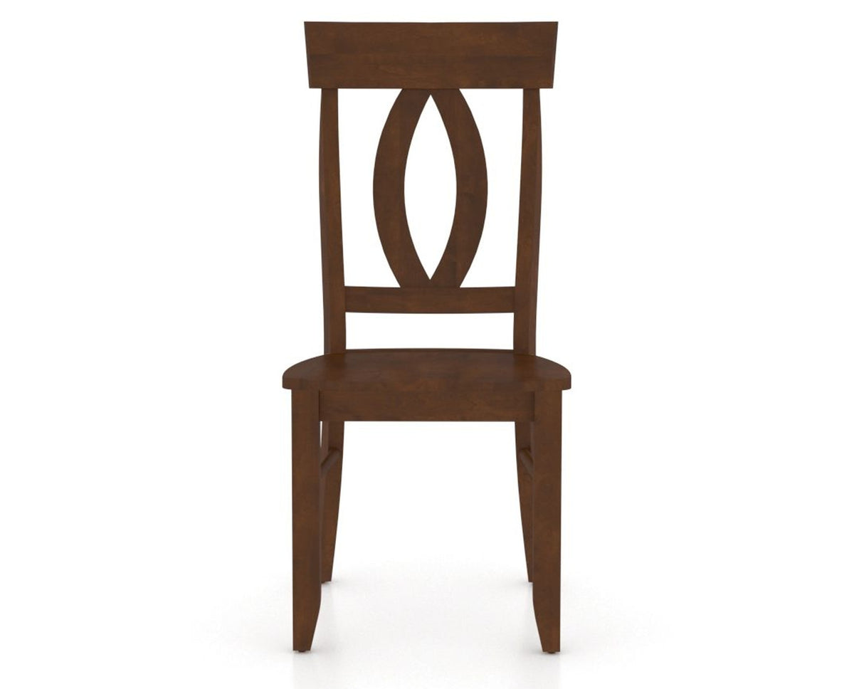 Canadel Eye Dining Chair in Cognac Washed, front view