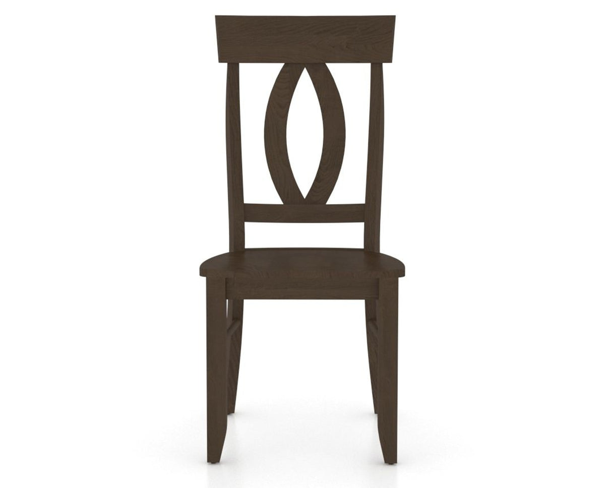 Canadel Eye Dining Chair in Hazelnut Washed, front view