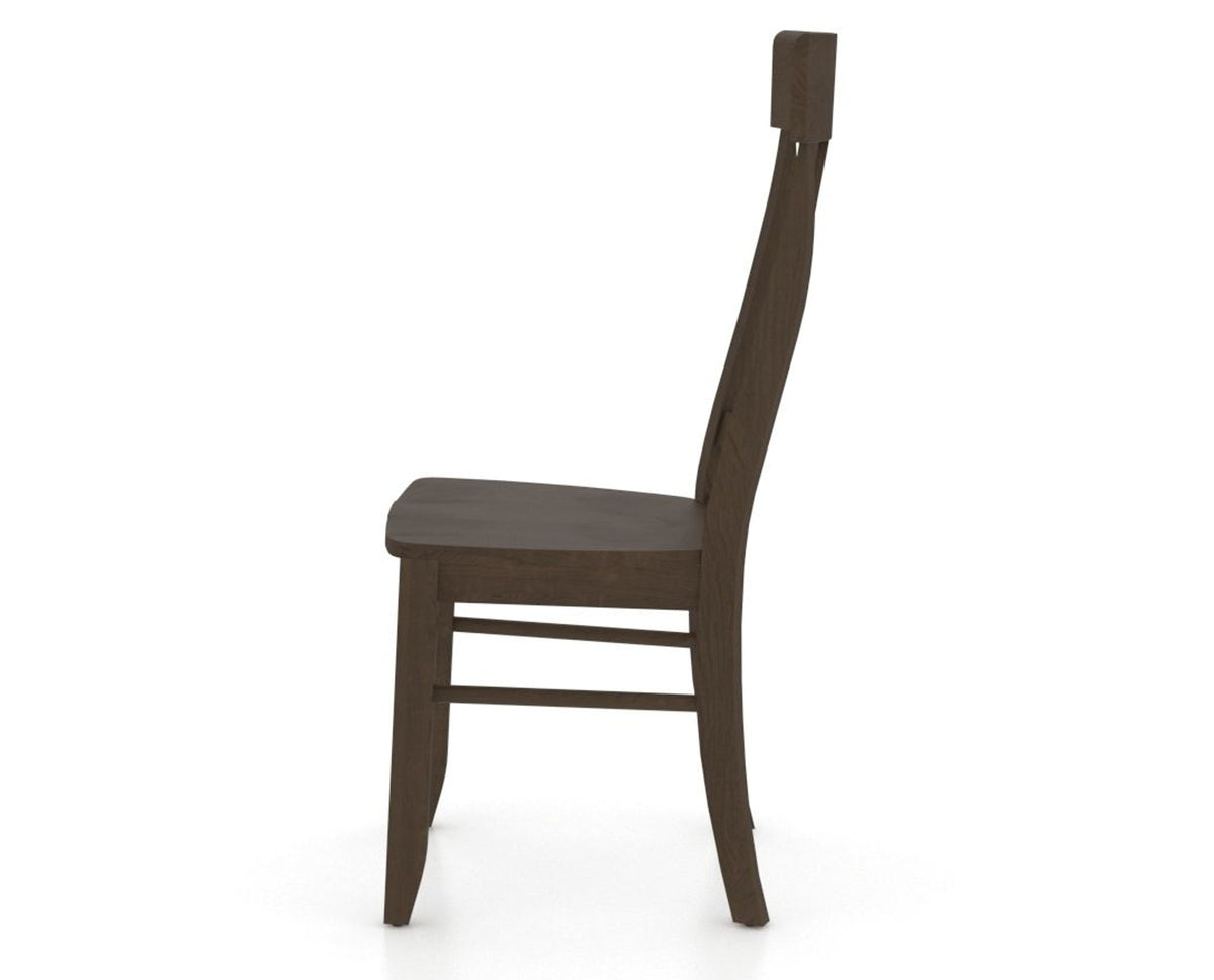 Canadel Eye Dining Chair in Hazelnut Washed, side view