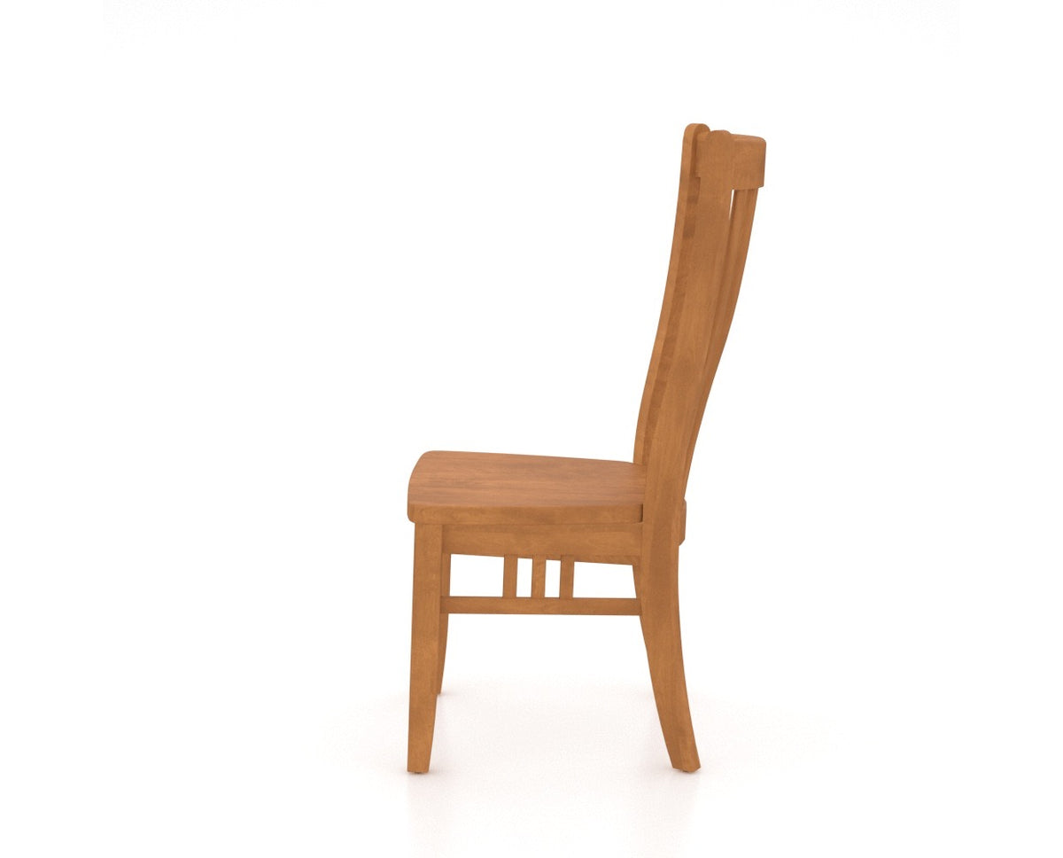 Canadel Core Dining Chair 0119 in Honey Washed, side view