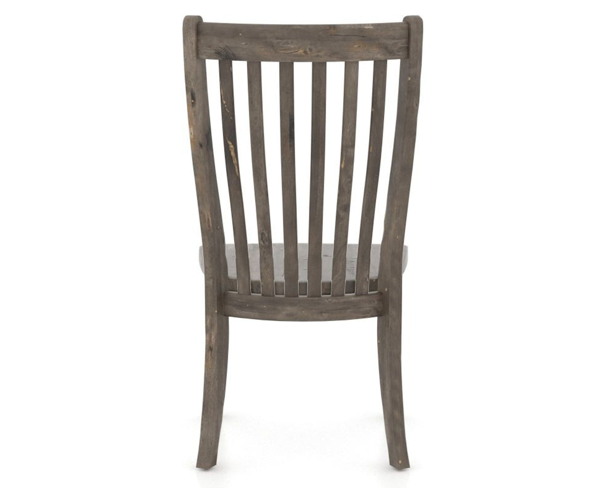Canadel Champlain Dining Chair 0119 in Wood Seat and 08 Shadow, back view