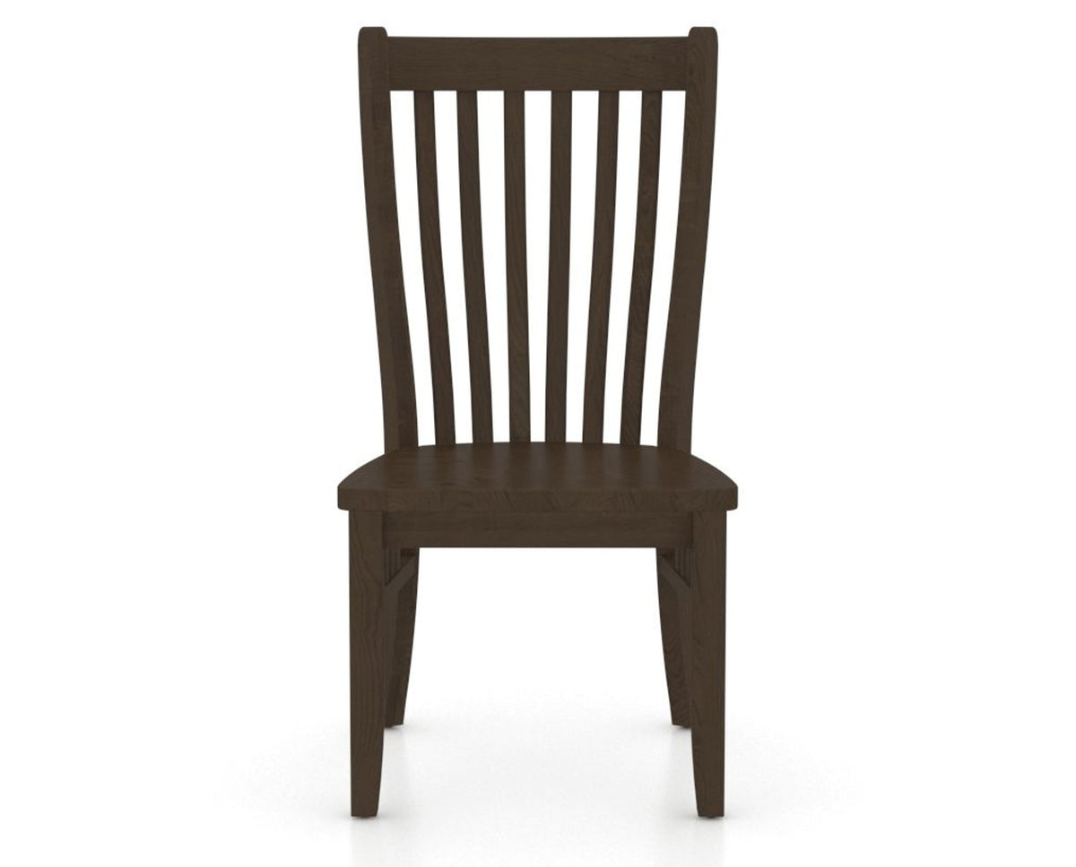 Canadel Dining Chair 0119 in Wood Seat and 29 Hazelnut Washed, front view