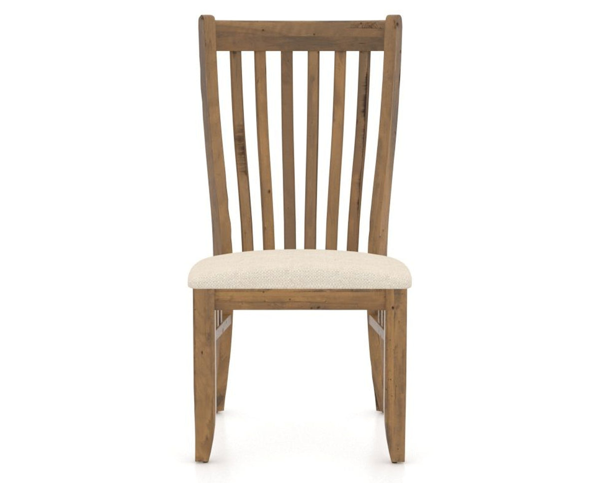 Canadel Champlain Dining Chair 0119 in 6K Sunbrella® and 03 Oak Washed, front view