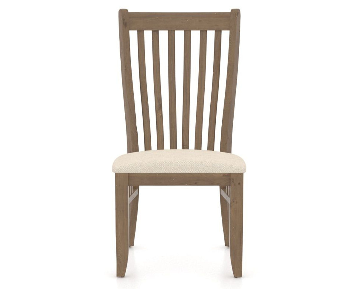 Canadel Champlain Dining Chair 0119 in 6K Sunbrella® and 25 Pecan Washed, front view