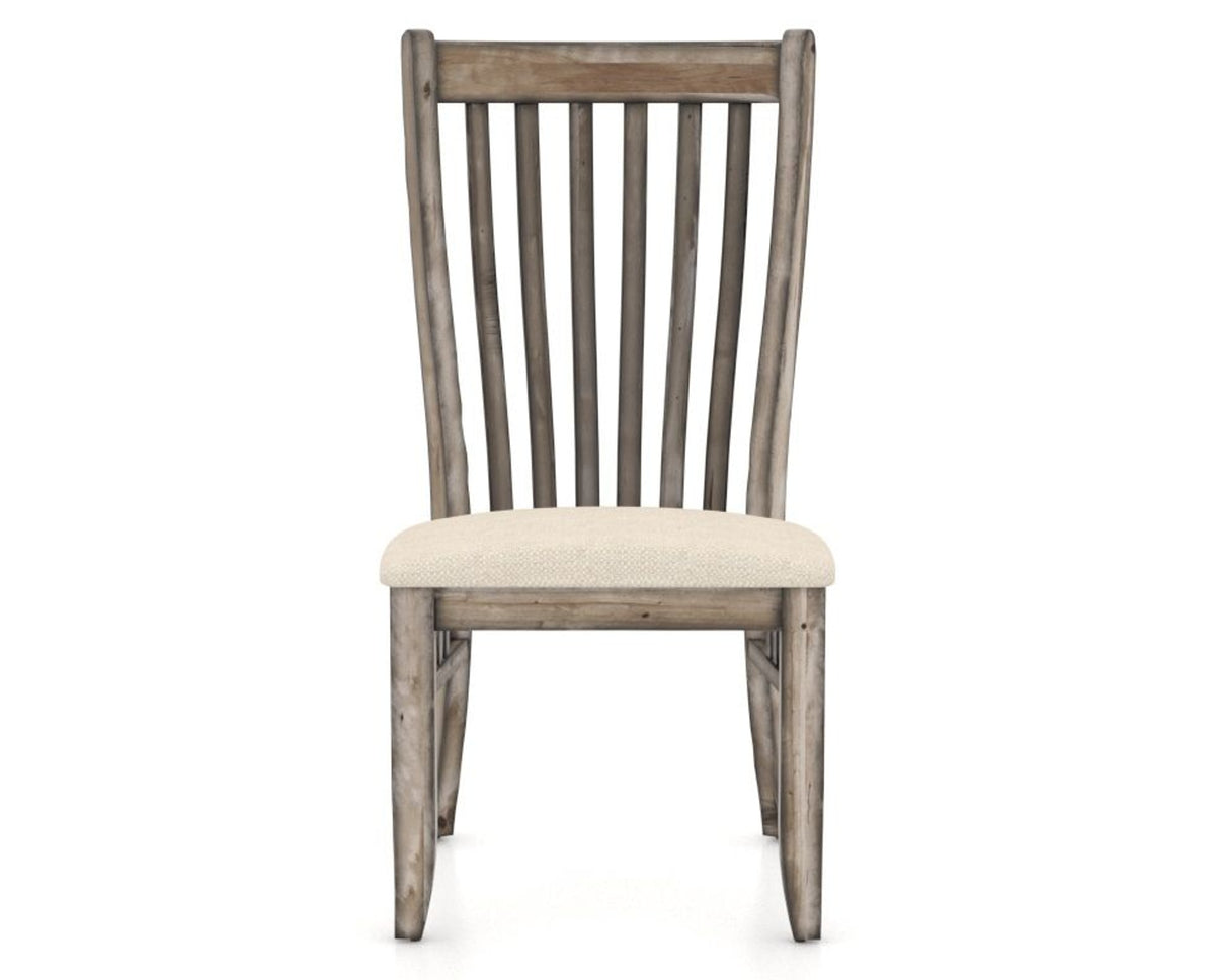 Canadel Champlain Dining Chair 0119 in 6K Sunbrella® and 72 Heritage Nature, front view