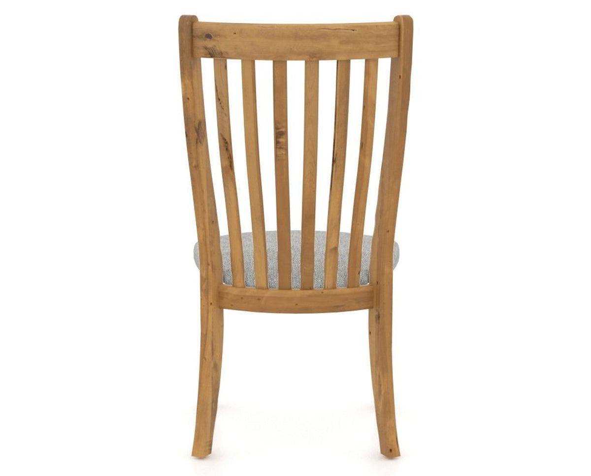 Canadel Champlain Dining Chair 0119 in 7C Fabric and 01 Honey Washed, back view