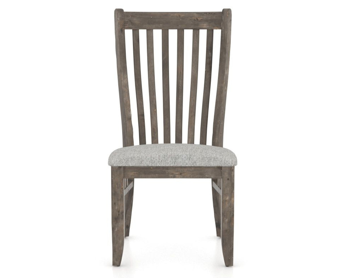Canadel Champlain Dining Chair 0119 in 7C Fabric and 08 Shadow, front view