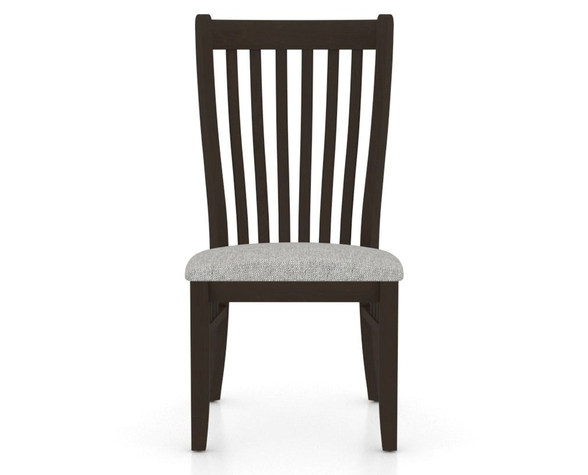 Canadel Dining Chair 0119 in 7C Fabric and 59 Davy's Grey, front view