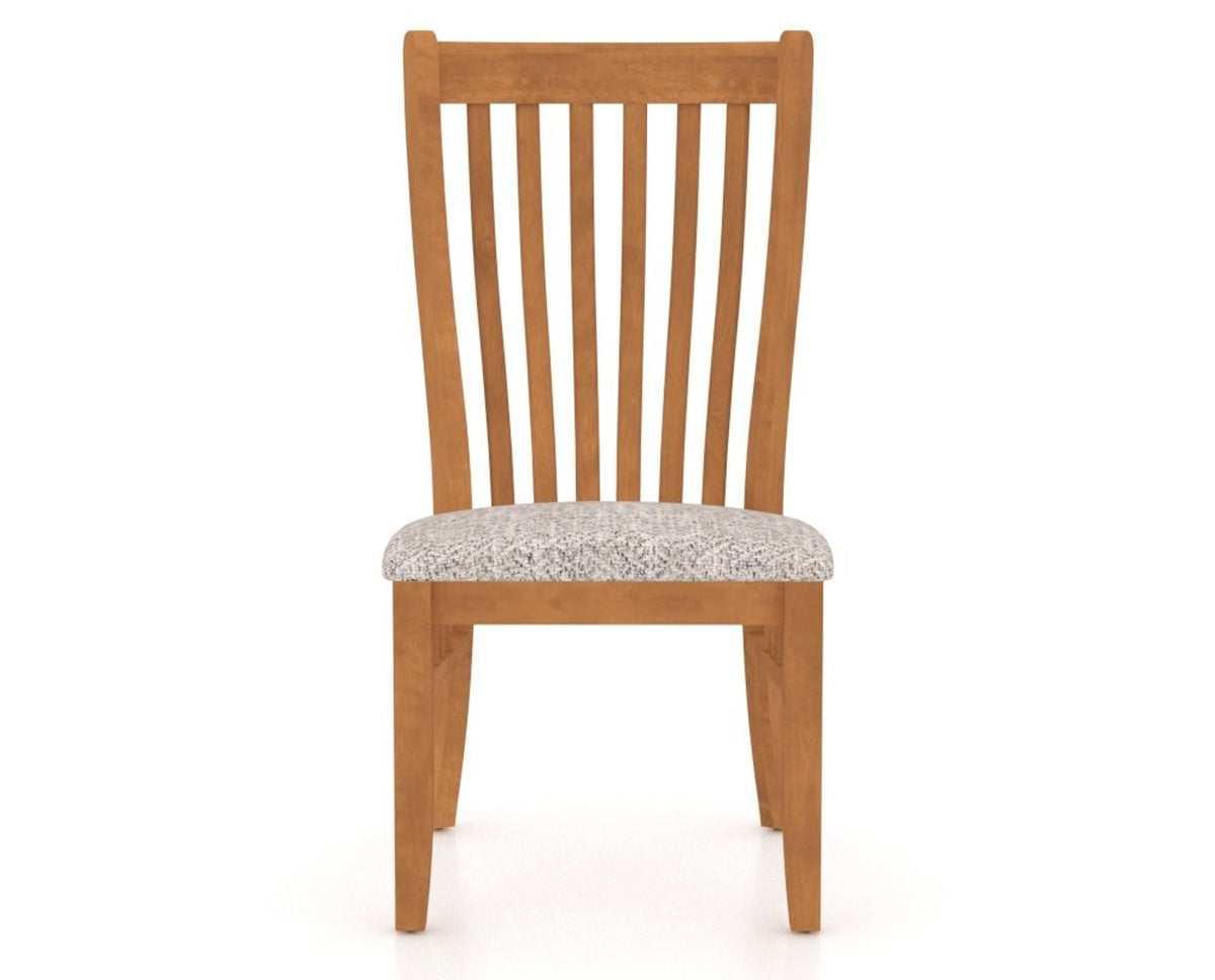 Canadel Dining Chair 0119 in FP Crypton® and 01 Honey Washed, front view