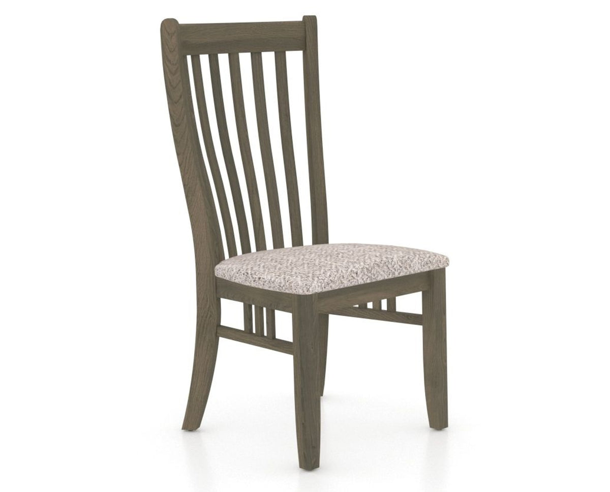 Canadel Dining Chair 0119 in FP Crypton® and 08 Shadow, three-quarter view