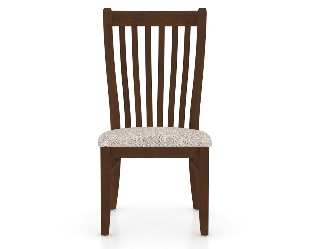 Canadel Dining Chair 0119 in FP Crypton® and 19 Cognac Washed, front view