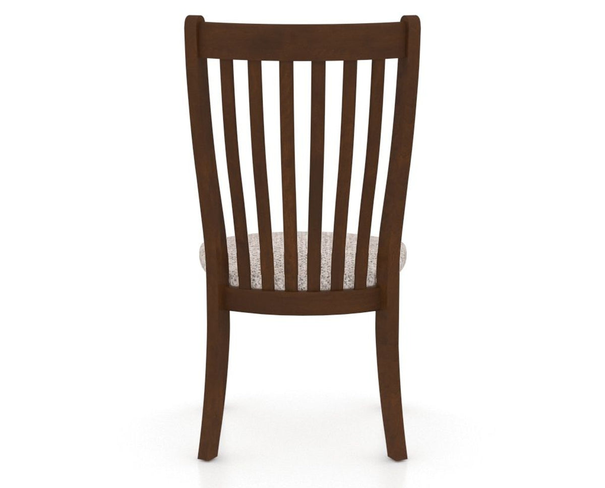 Canadel Dining Chair 0119 in FP Crypton® and 19 Cognac Washed, back view