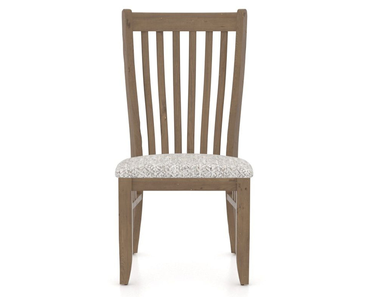 Canadel Champlain Dining Chair 0119 in FP Crypton® and 25 Pecan Washed, front view