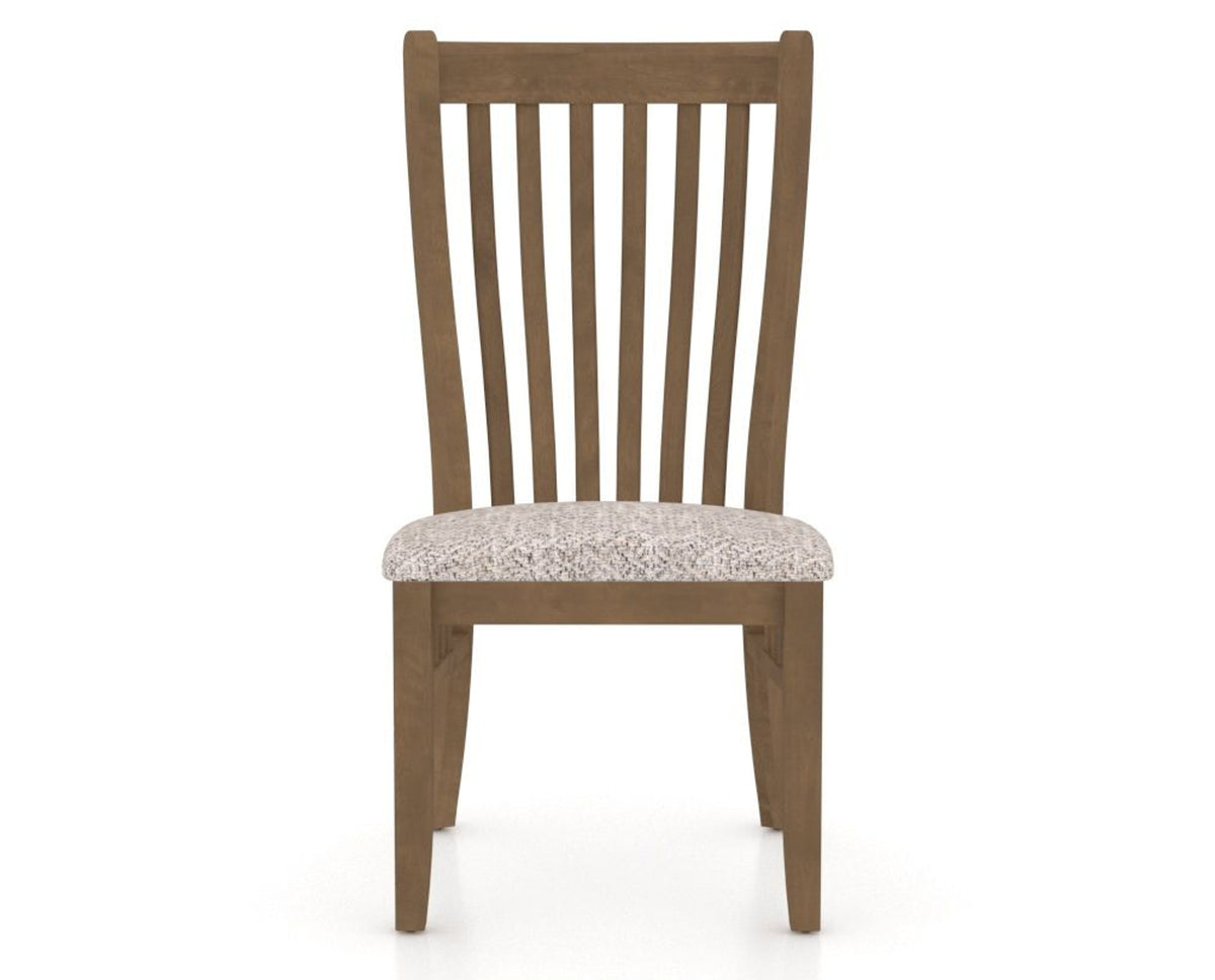 Canadel Dining Chair 0119 in FP Crypton® and 25 Pecan Washed, front view