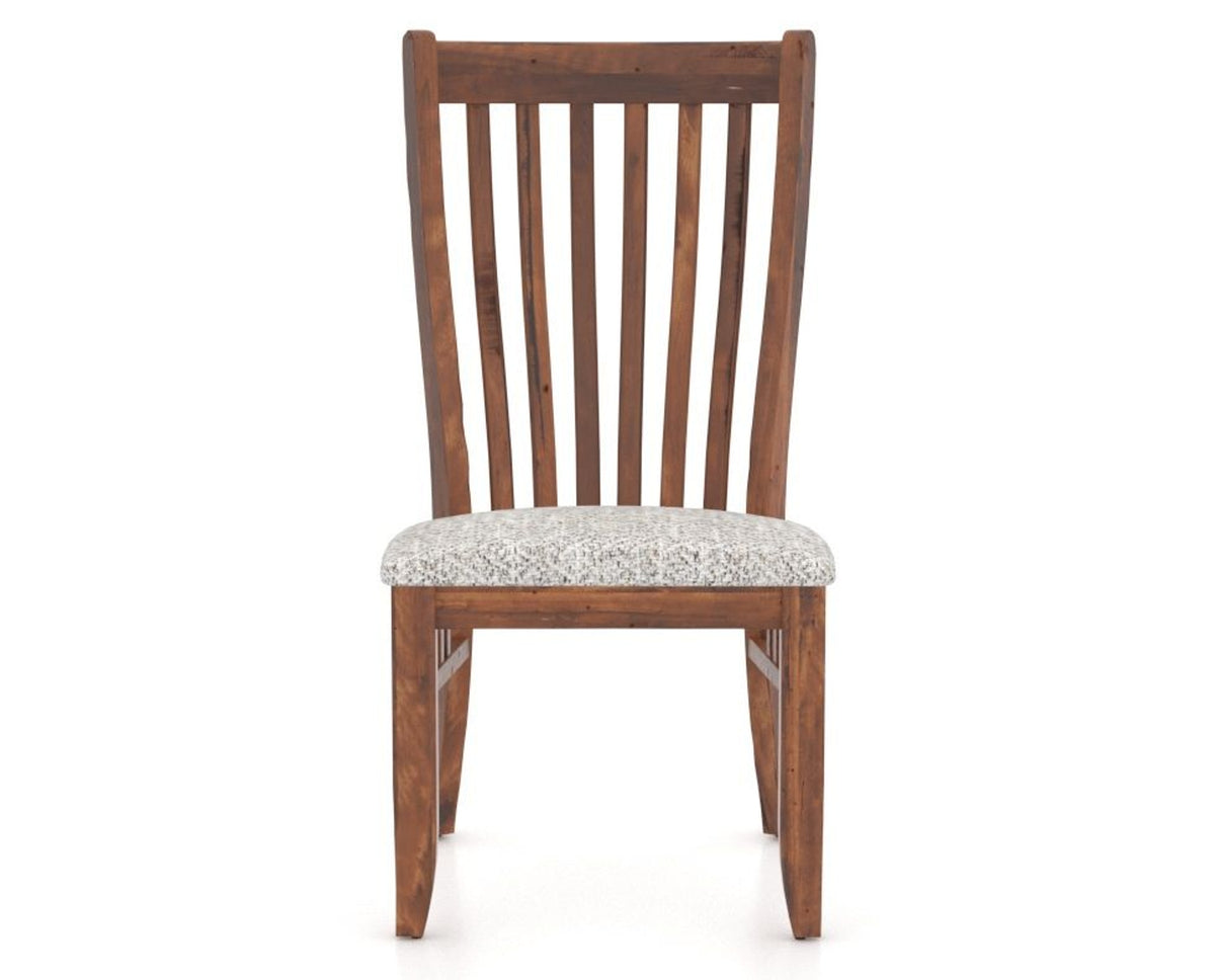 Canadel Champlain Dining Chair 0119 in FP Crypton® and 33 Spice Washed, front view