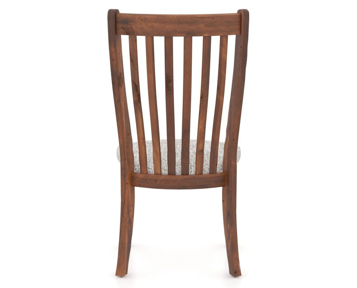 Canadel Champlain Dining Chair 0119 in FP Crypton® and 33 Spice Washed, back view