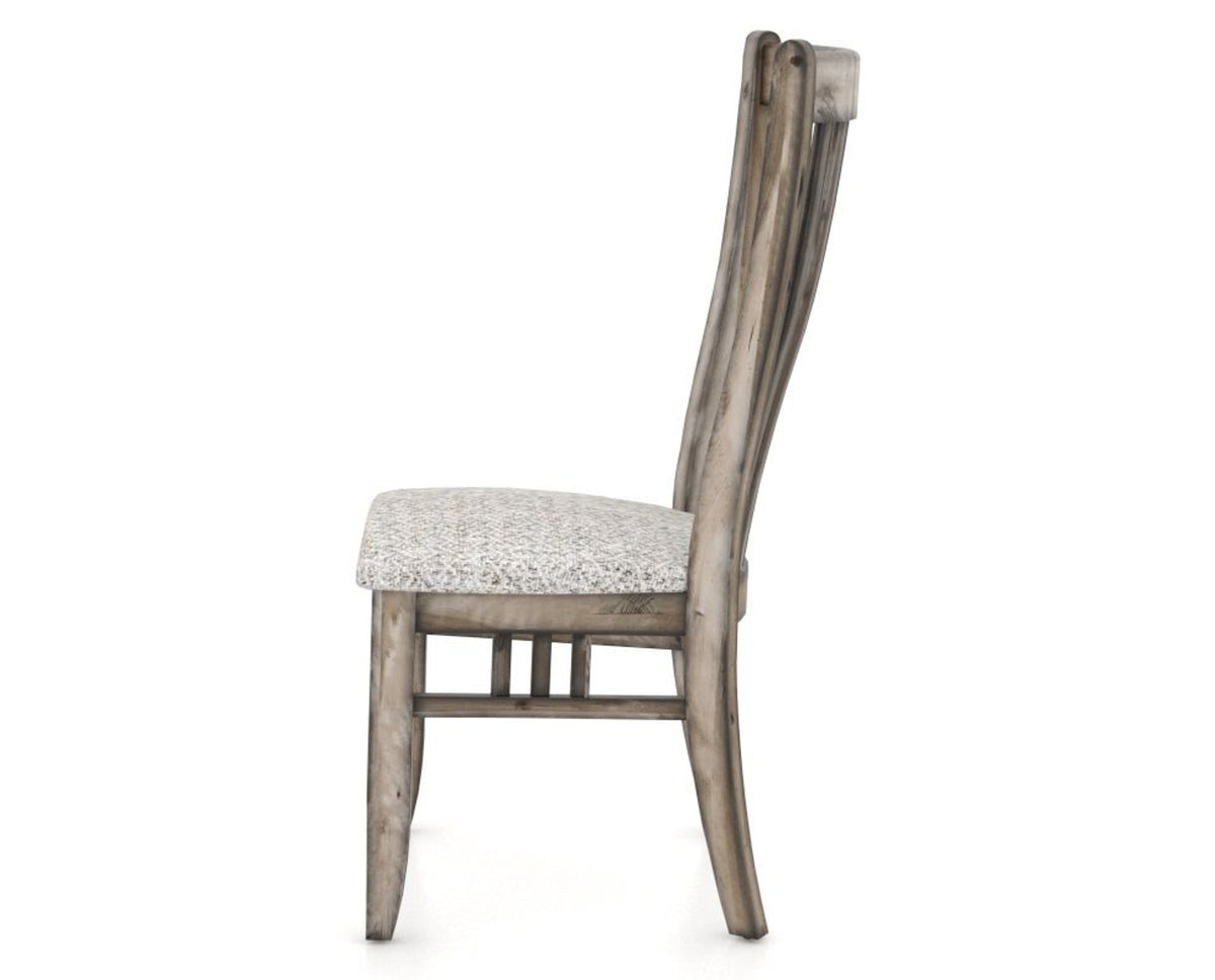 Canadel Champlain Dining Chair 0119 in FP Crypton® and 72 Heritage Nature, side view