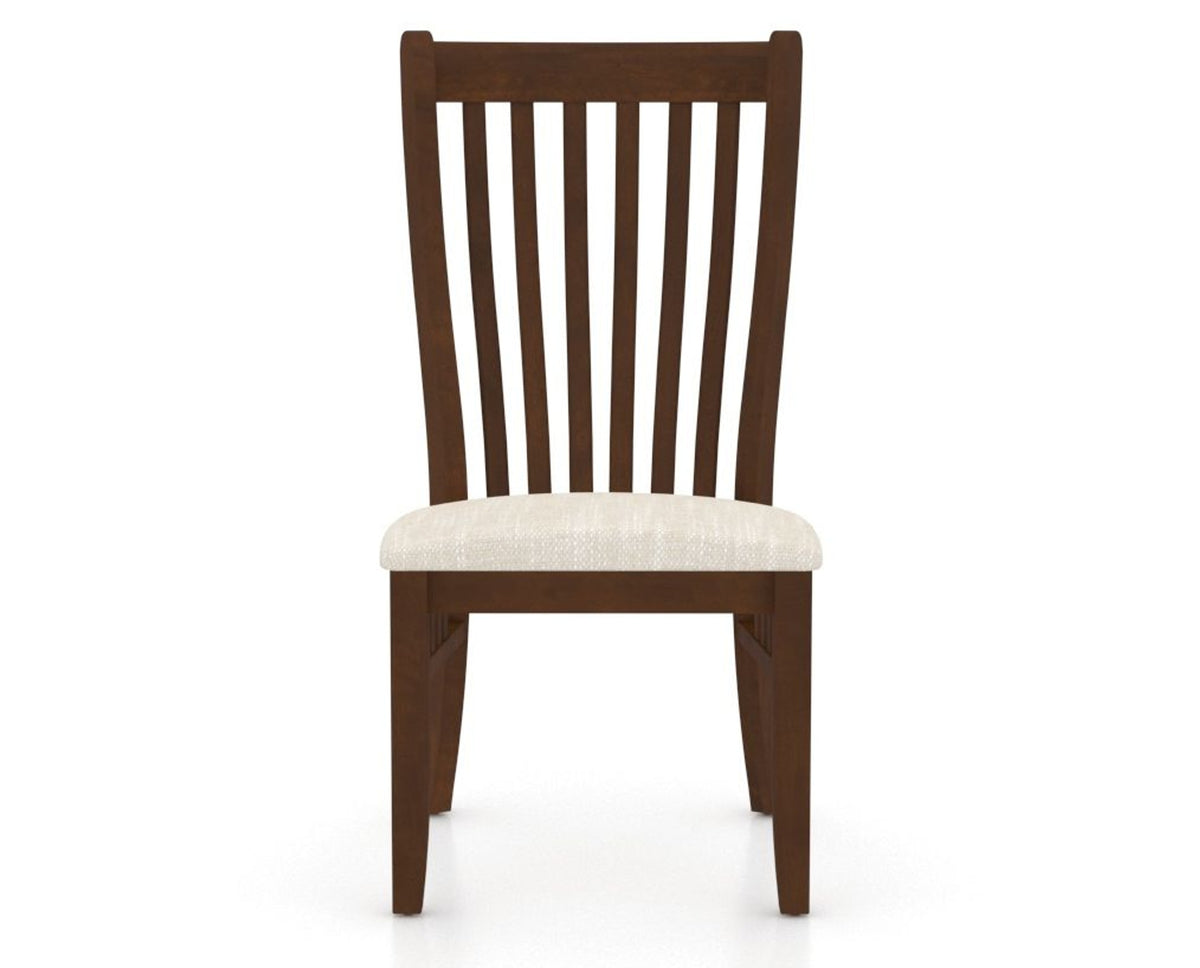 Canadel Dining Chair 0119 in FT InsideOut® and 19 Cognac Washed, front view