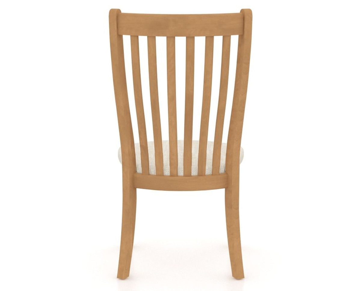 Canadel Dining Chair 0119 in FT InsideOut® and 20 Caramel Washed, back view