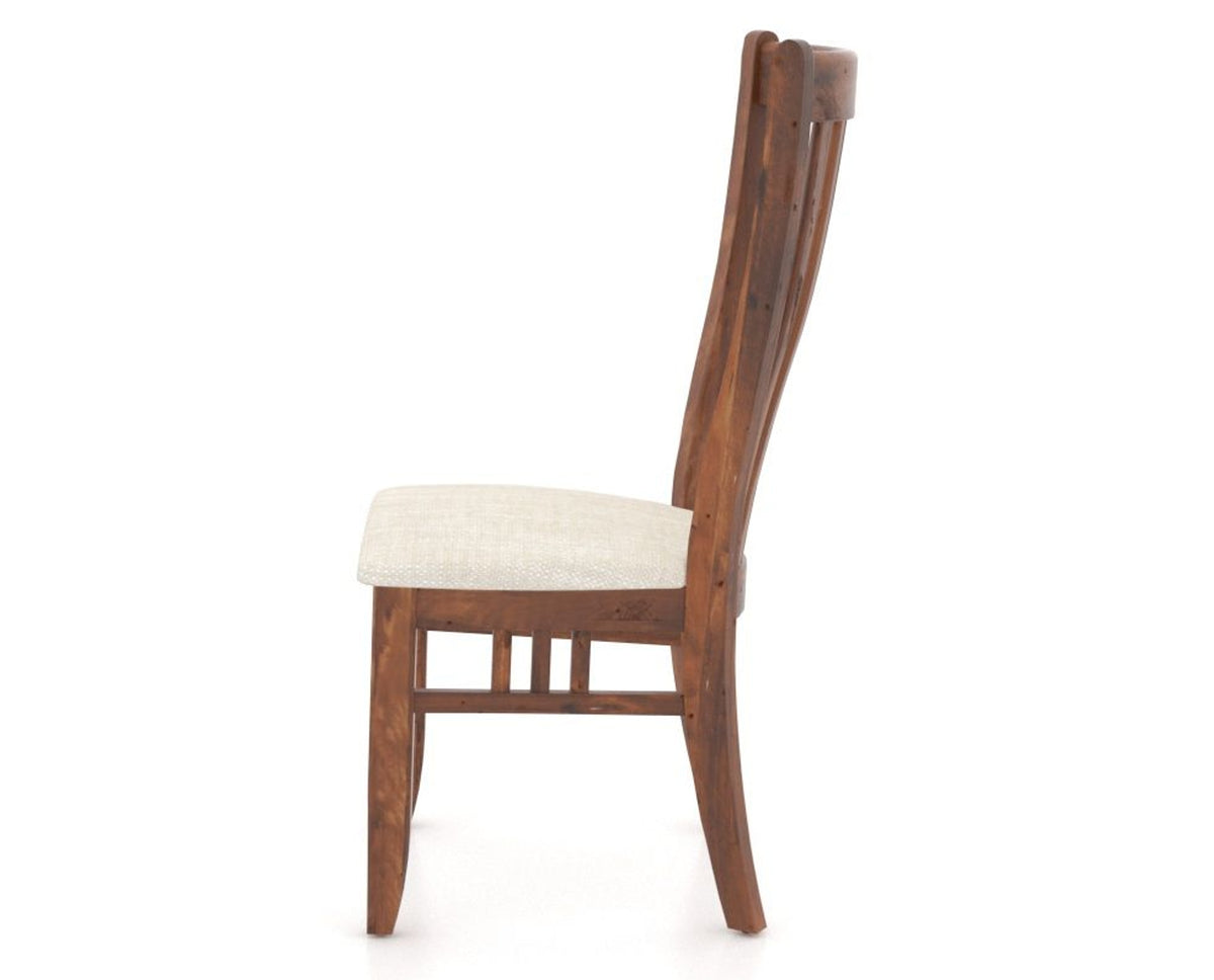 Canadel Champlain Dining Chair 0119 in FT InsideOut® and 33 Spice Washed, side view