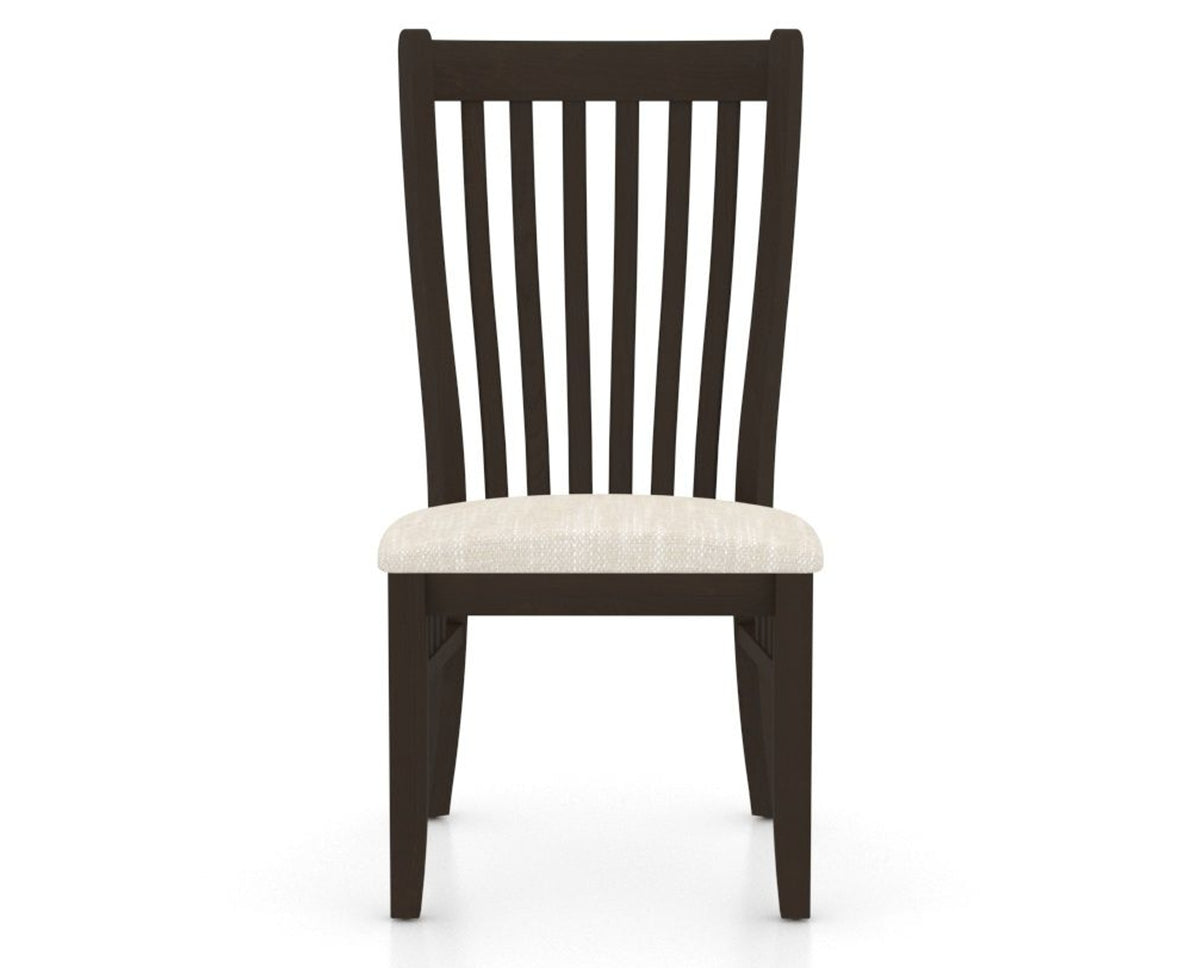 Canadel Dining Chair 0119 in FT InsideOut® and 59 Davy's Grey, front view