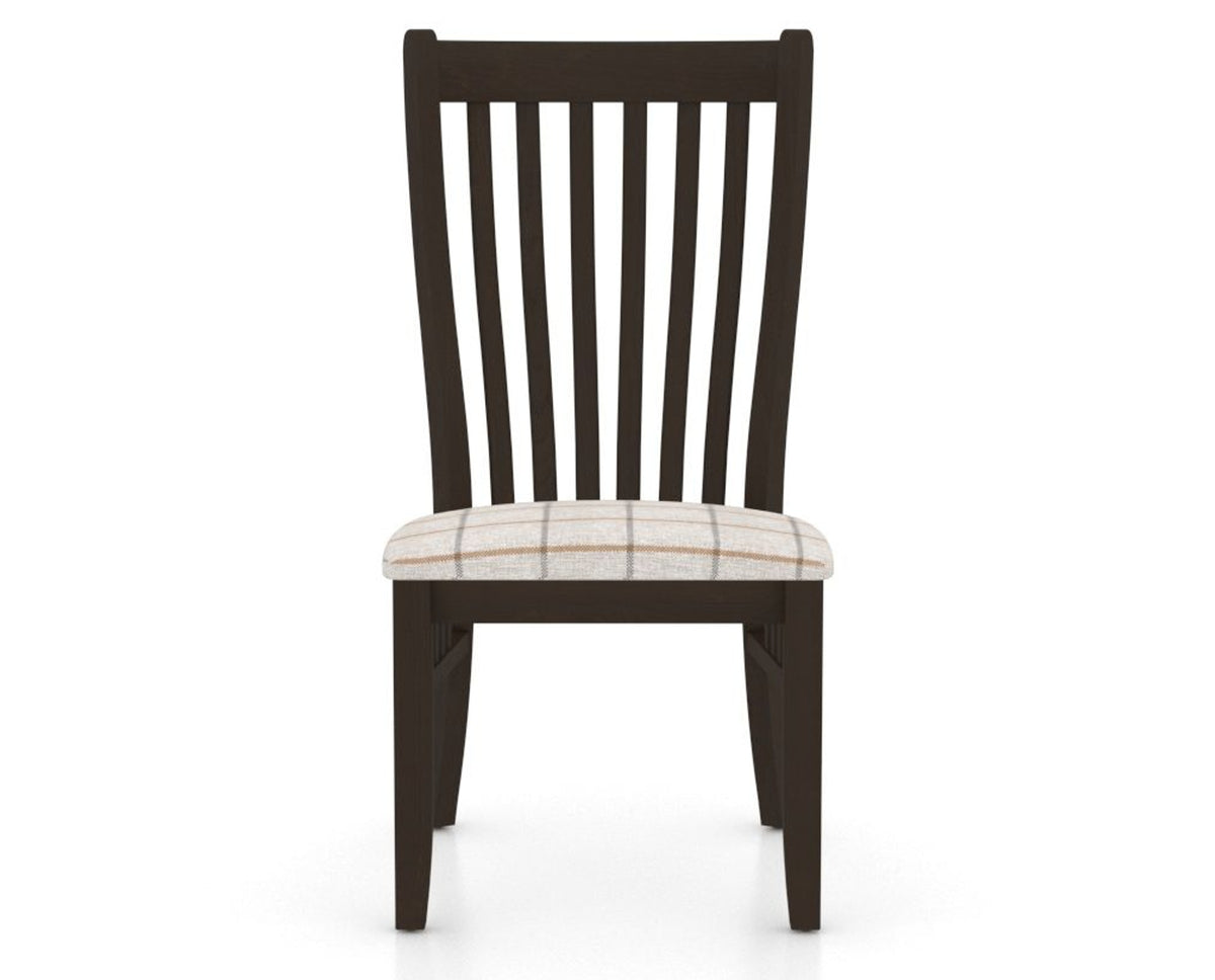 Canadel Dining Chair 0119 in OZ Fabric and 59 Davy's Grey, front view