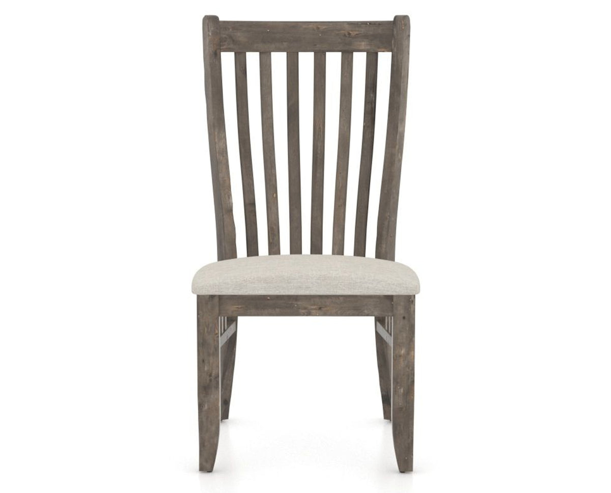 Canadel Champlain Dining Chair 0119 in TB Fabric and 08 Shadow, front view