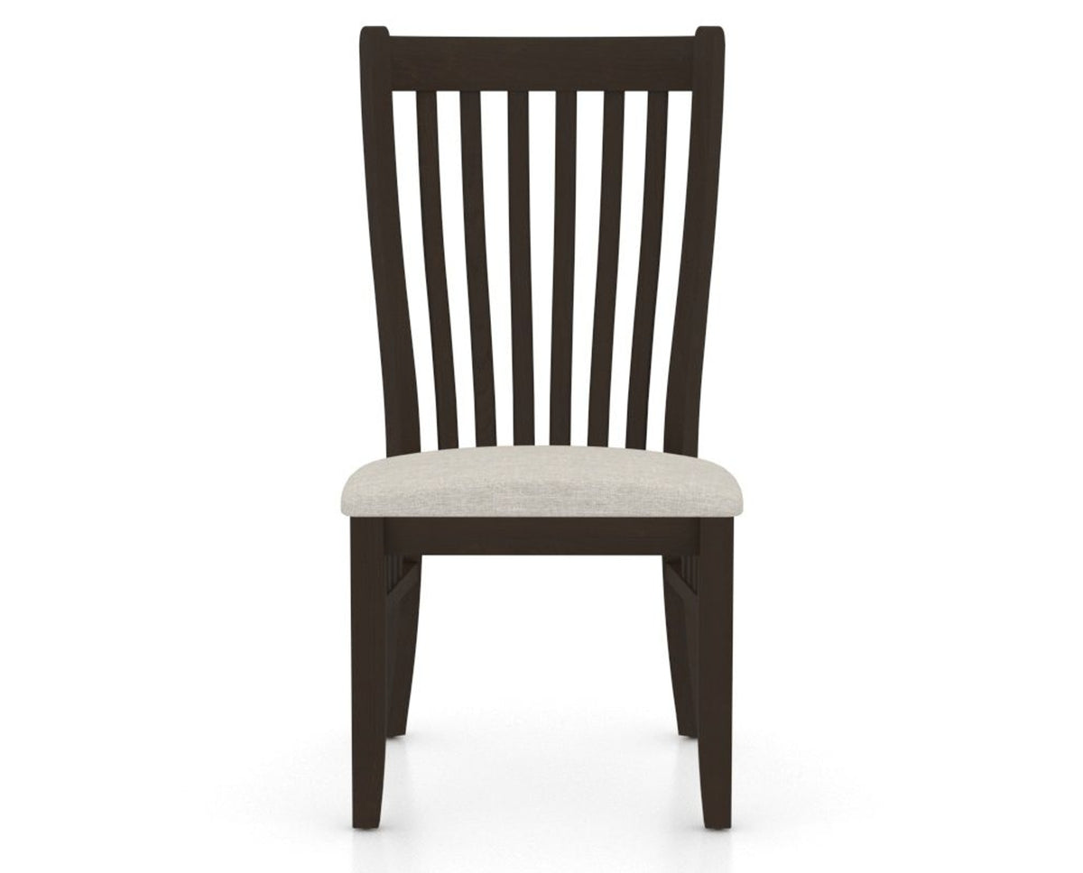 Canadel Dining Chair 0119 in TB Fabric and 59 Davy's Grey, front view