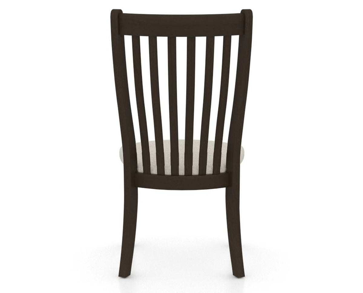 Canadel Dining Chair 0119 in TB Fabric and 59 Davy's Grey, back view