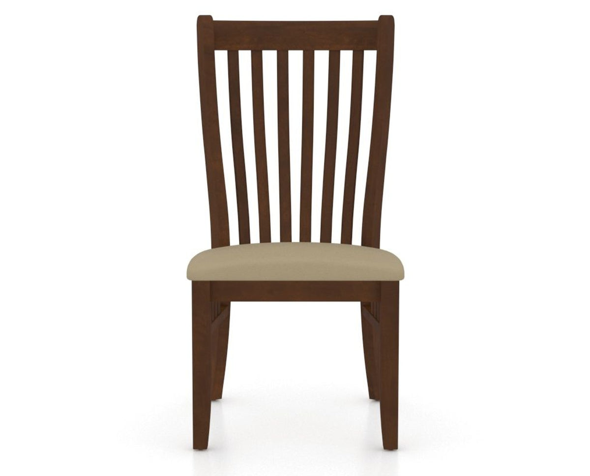 Canadel Dining Chair 0119 in XY Faux Leather and 19 Cognac Washed, front view
