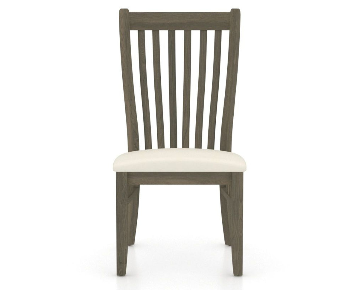 Canadel Dining Chair 0119 in YJ Faux Leather and 08 Shadow, front view
