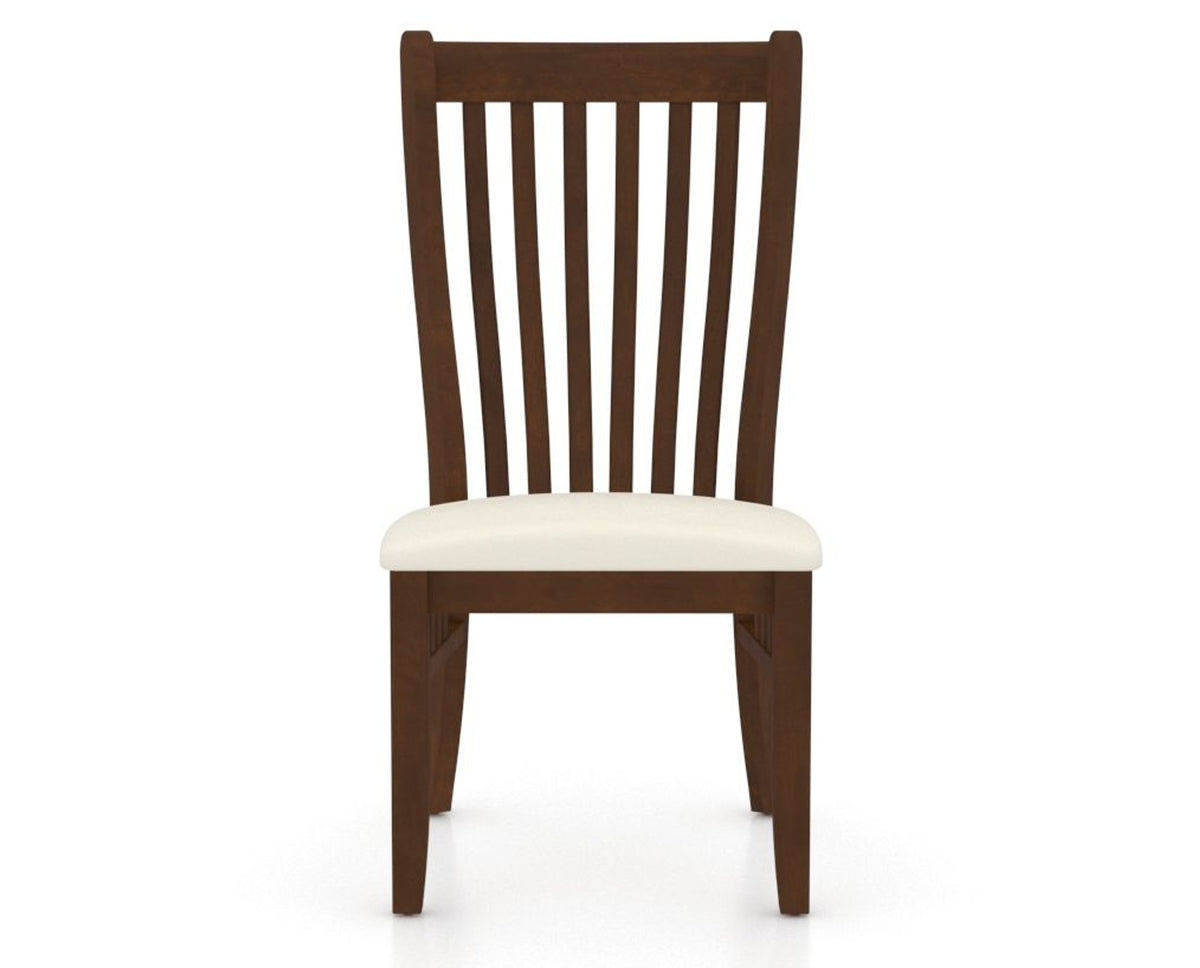 Canadel Dining Chair 0119 in YJ Faux Leather and 19 Cognac Washed, front view