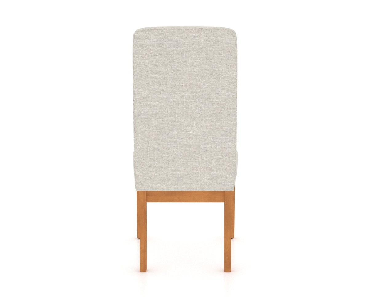 Canadel Classic Dining Chair 0138 in Honey Washed, back view