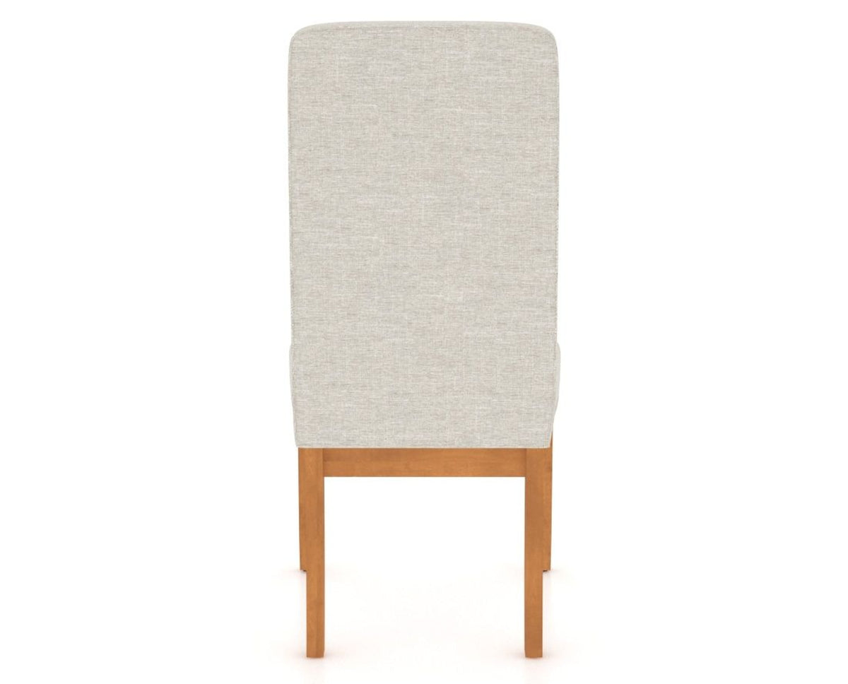 Canadel Upholstered Dining Chair 0138 in Honey Washed, back view