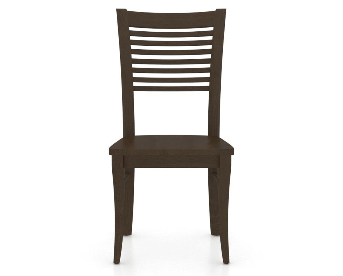 Canadel Dining Chair 0229 in Wood Seat and 29 Hazelnut Washed, front view