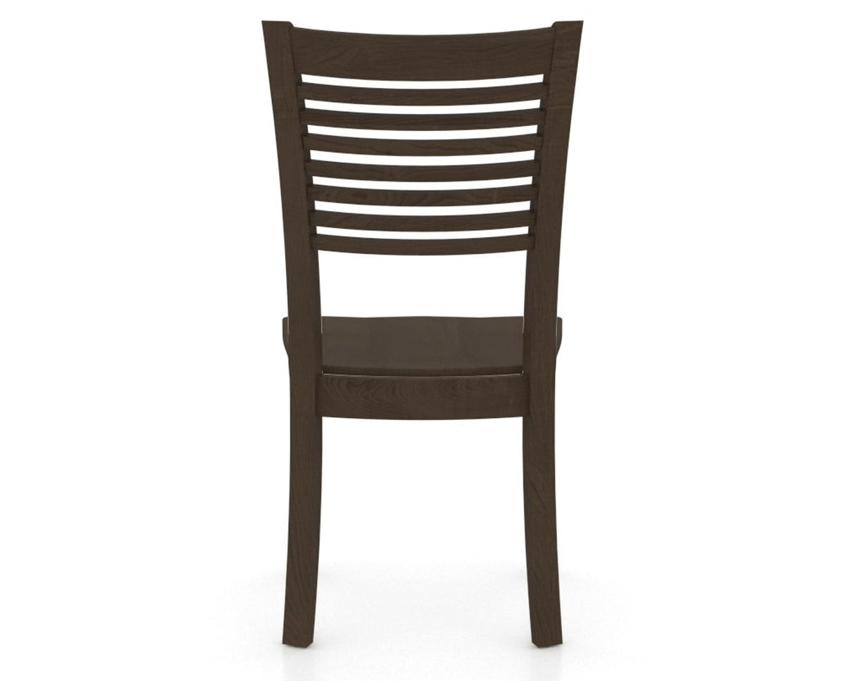Canadel Dining Chair 0229 in Wood Seat and 29 Hazelnut Washed, back view