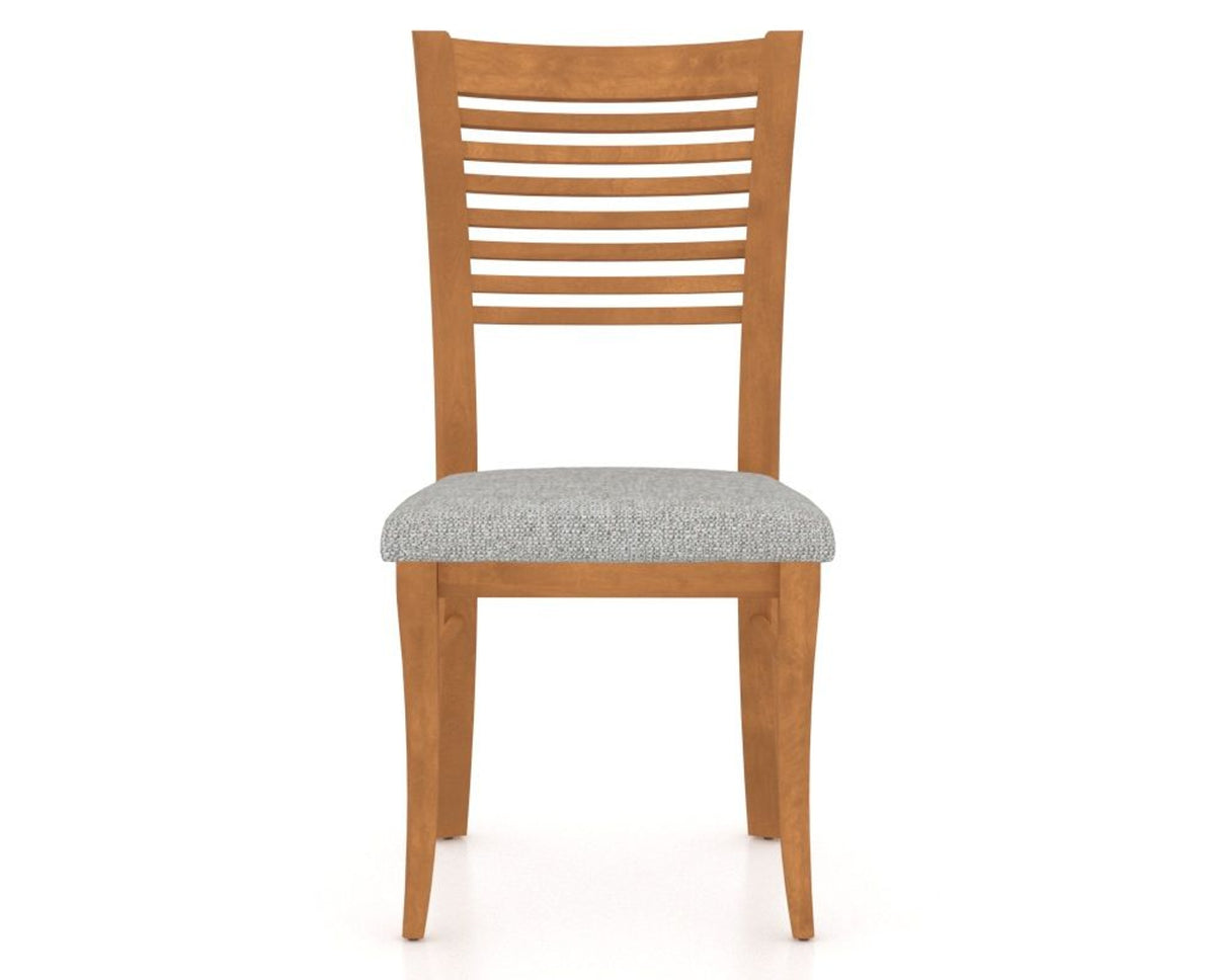 Canadel Dining Chair 0229 in 7C Fabric and 01 Honey Washed, front view