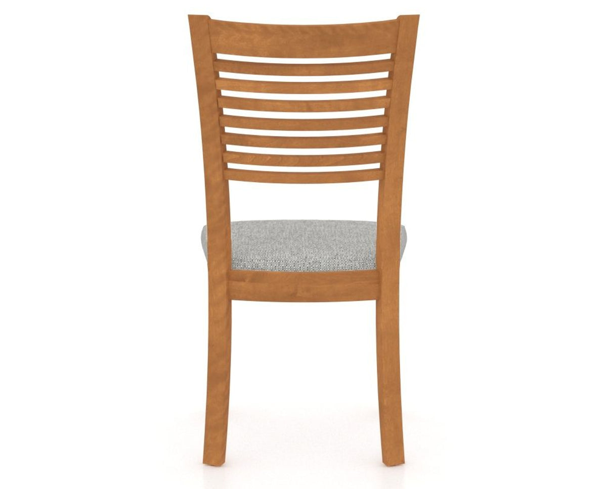 Canadel Dining Chair 0229 in 7C Fabric and 01 Honey Washed, back view