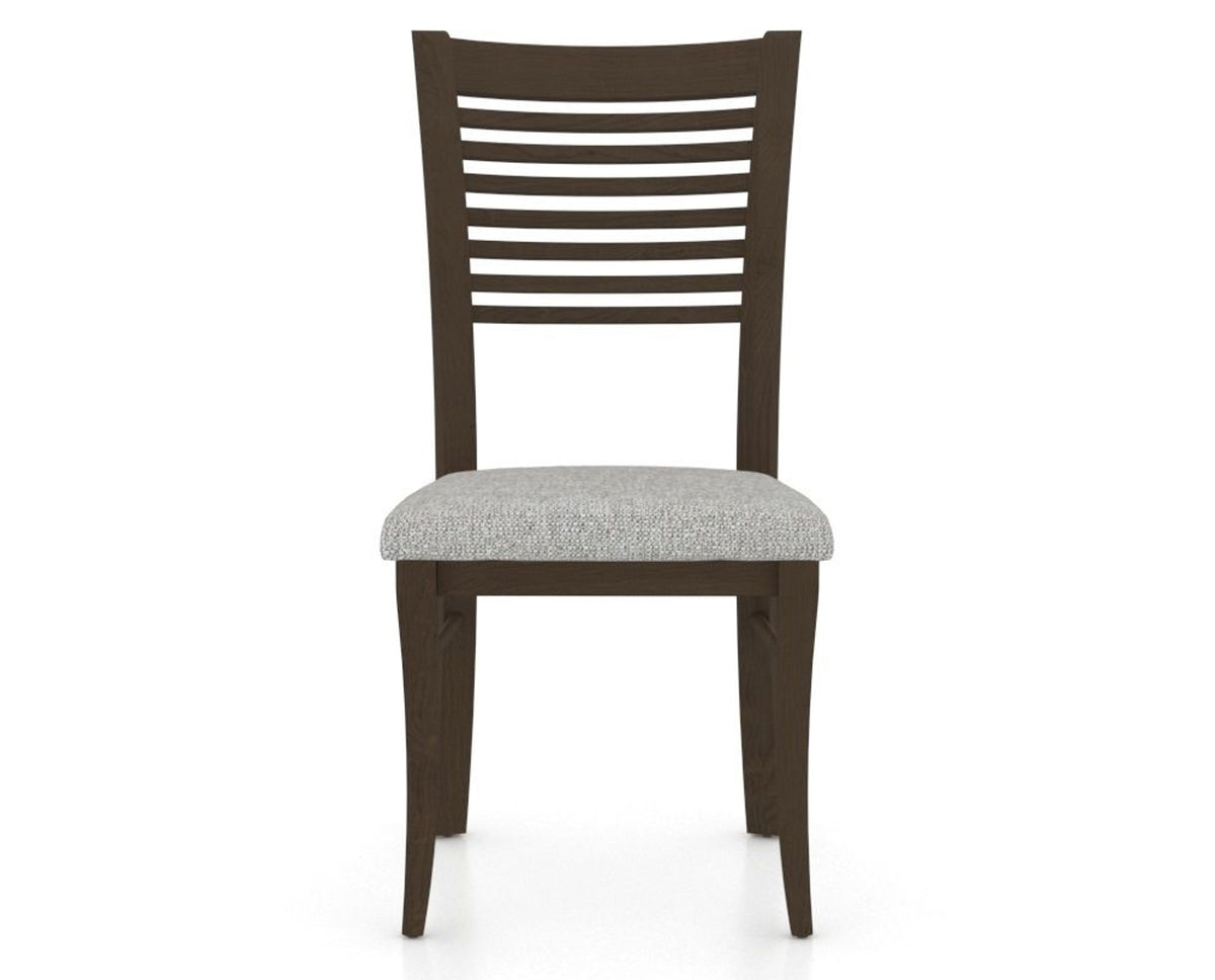 Canadel Dining Chair 0229 in 7C Fabric and 29 Hazelnut Washed, front view