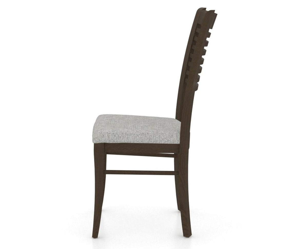 Canadel Dining Chair 0229 in 7C Fabric and 29 Hazelnut Washed, side view