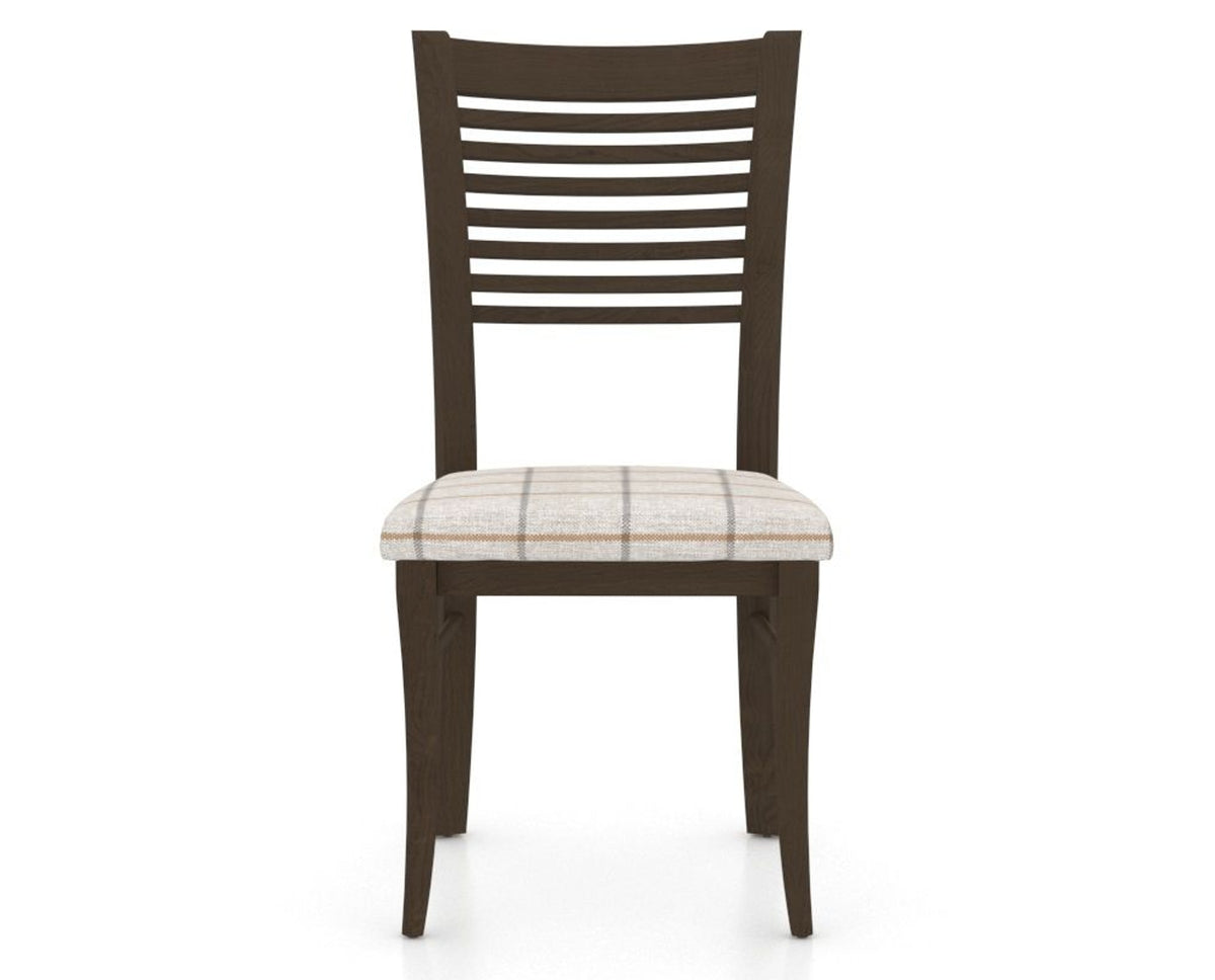 Canadel Dining Chair 0229 in OZ Fabric and 29 Hazelnut Washed, front view