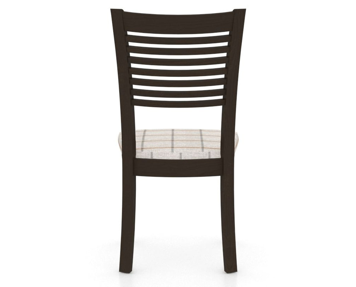 Canadel Dining Chair 0229 in OZ Fabric and 59 Davy's Grey, back view