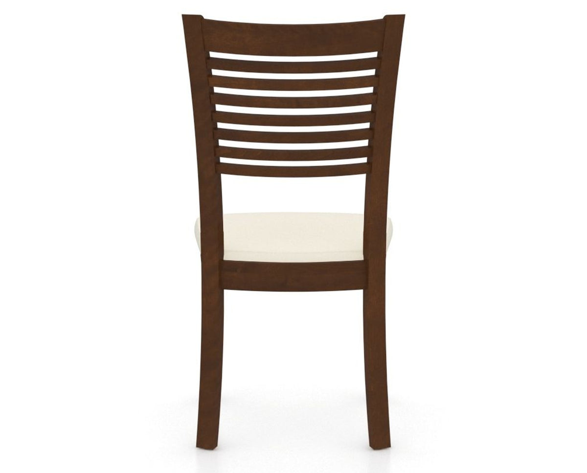 Canadel Dining Chair 0229 in YJ Faux Leather and 19 Cognac Washed, back view