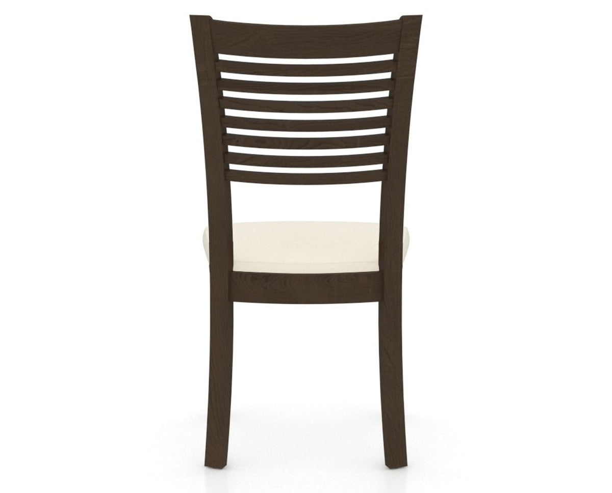 Canadel Dining Chair 0229 in YJ Faux Leather and 29 Hazelnut Washed, back view