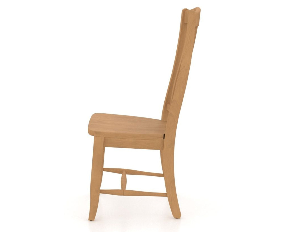 Canadel Everyone Dining Chair in Caramel Washed, side view