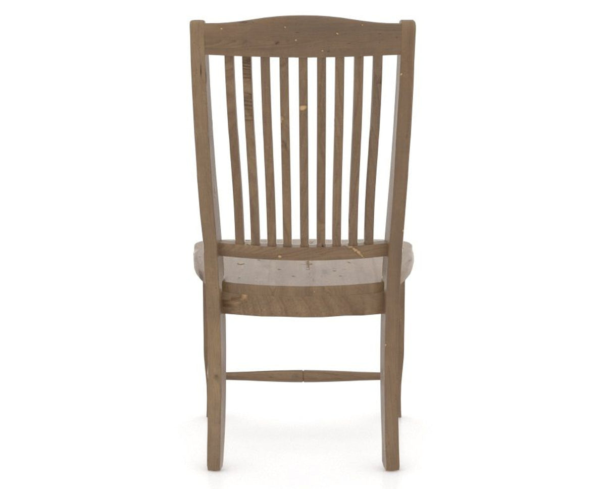 Canadel Champlain Wood Dining Chair 0232 in Pecan Washed, back view